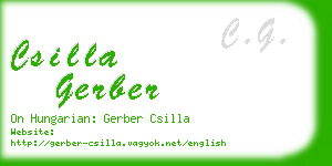 csilla gerber business card